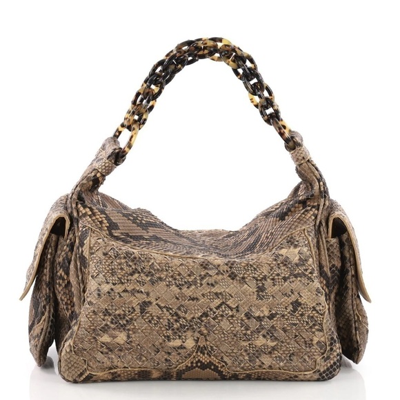 Bottega Veneta Limited Edition Python Cocker hobo intrecciato bag - Picture 3 of 14